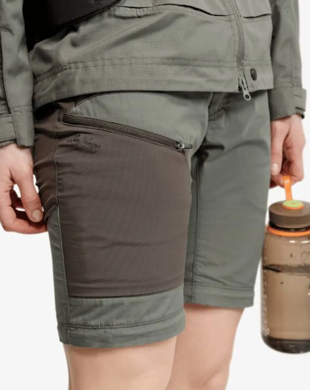 New Women's Tived Zip-Off Pant Dambyxor