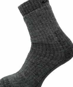 Lundhags Wool Terry Trekking Sock Mid Dark Grey Melange Discount