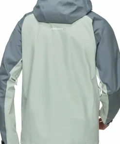 New Men's Crater Iv Hs Hooded Jacket Silver Sage/Strata Gore-Tex