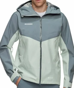 New Men's Crater Iv Hs Hooded Jacket Silver Sage/Strata Gore-Tex