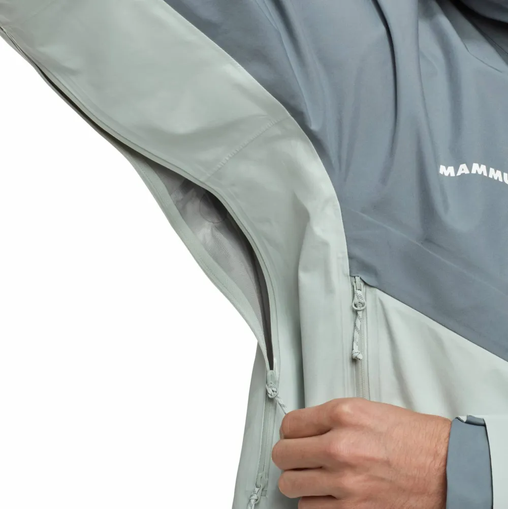 New Men's Crater Iv Hs Hooded Jacket Silver Sage/Strata Gore-Tex