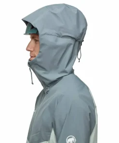 Mammut Men's Crater Iv Hs Hooded Jacket Silver Sage/Strata Silver Sage-Strata Outlet