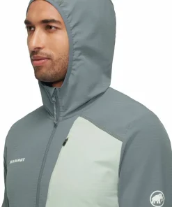 Mammut Men's Madris Light Ml Hooded Jacket Strata-Silver Sage Online