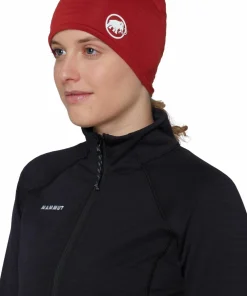 Taiss Beanie Dark Red Huvudbonader Dam