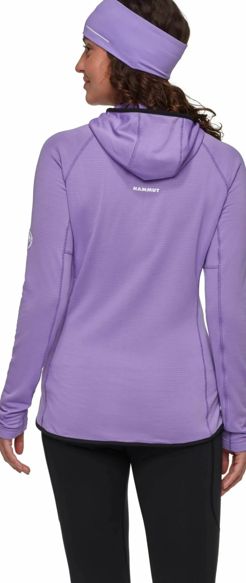 Mammut Women's Aenergy Light ML Hooded Jacket Lavandin-Black New
