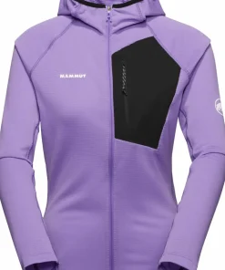 Mammut Women's Aenergy Light ML Hooded Jacket Lavandin-Black New