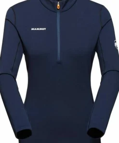 Mammut Women's Aenergy ML Half Zip Pull Marine/Black Outlet
