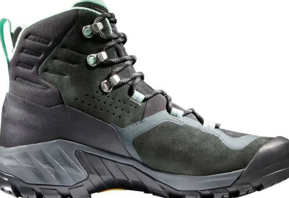 Mammut Women's Sapuen High GORE-TEX dark steel-neo mint Hot