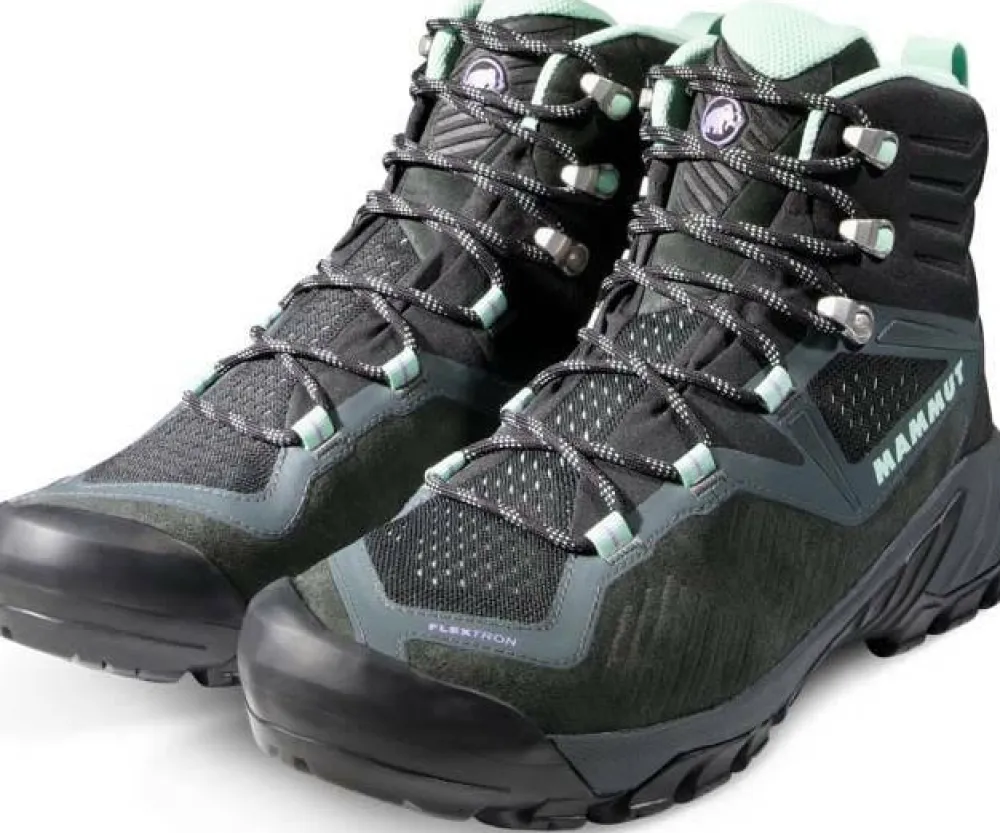 Mammut Women's Sapuen High GORE-TEX dark steel-neo mint Hot
