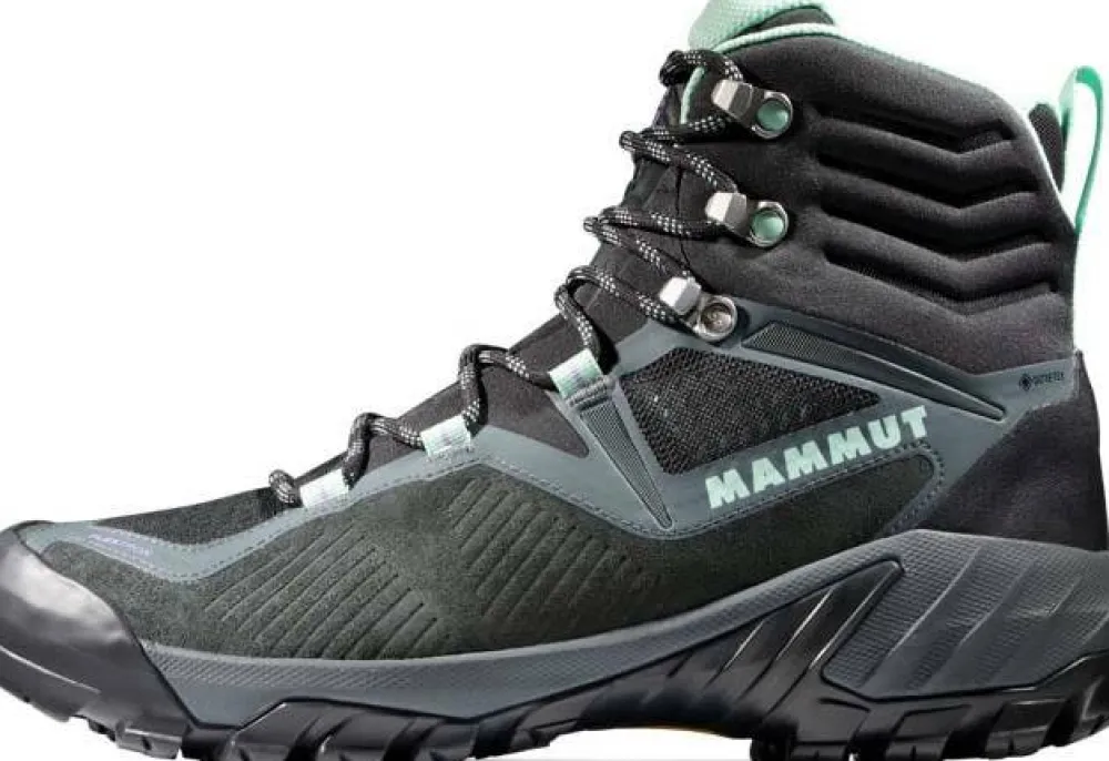 Mammut Women's Sapuen High GORE-TEX dark steel-neo mint Hot