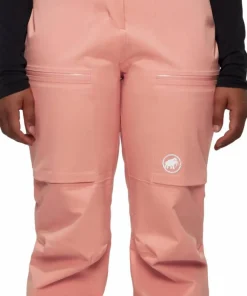 Mammut Women's Stoney Hardshell Thermo Pants Quartz Dust New