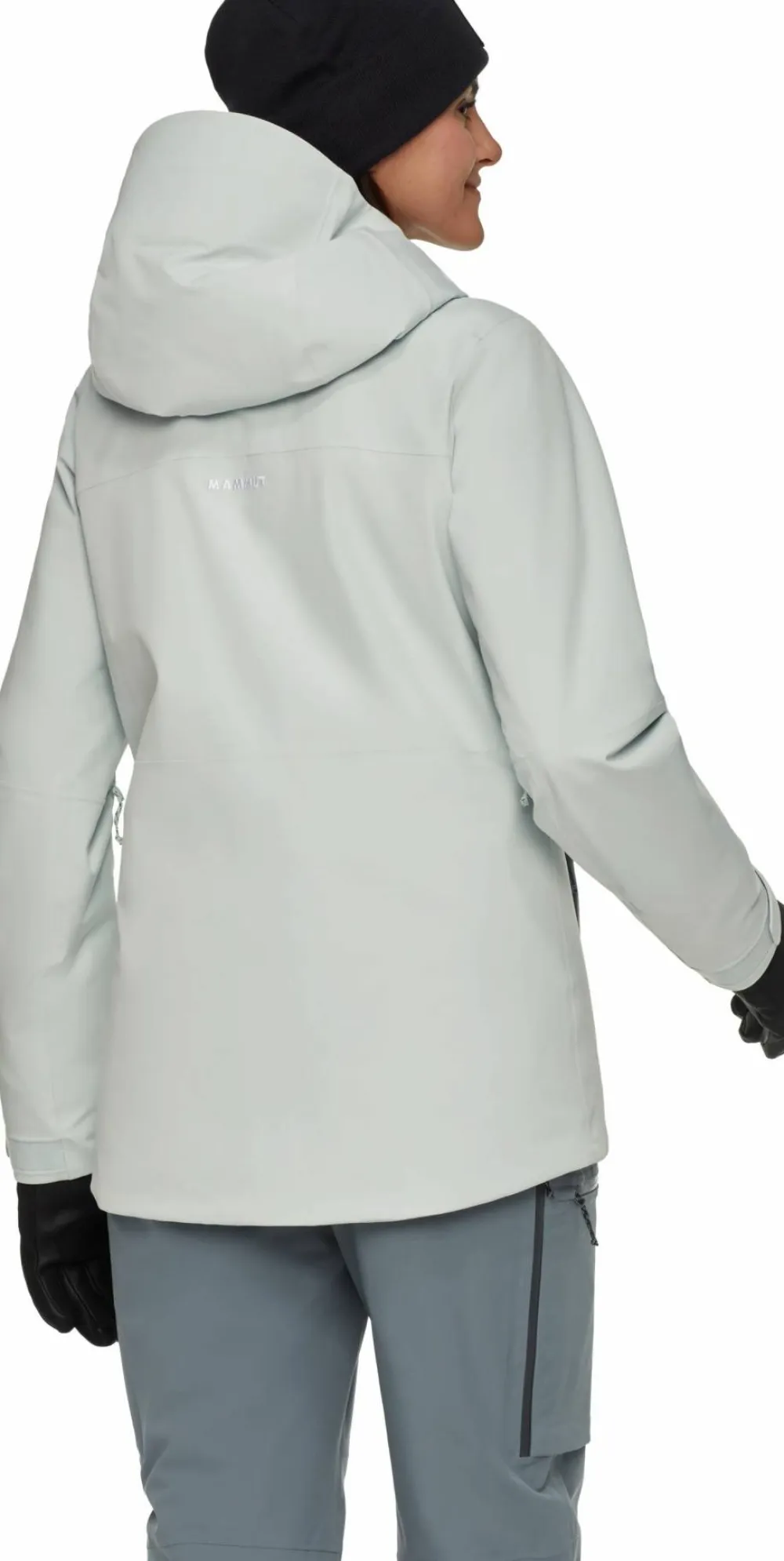 Mammut Women's Stoney Hardshell Thermo Hooded Jacket Silver Sage/Strata Silver Sage-Strata Sale