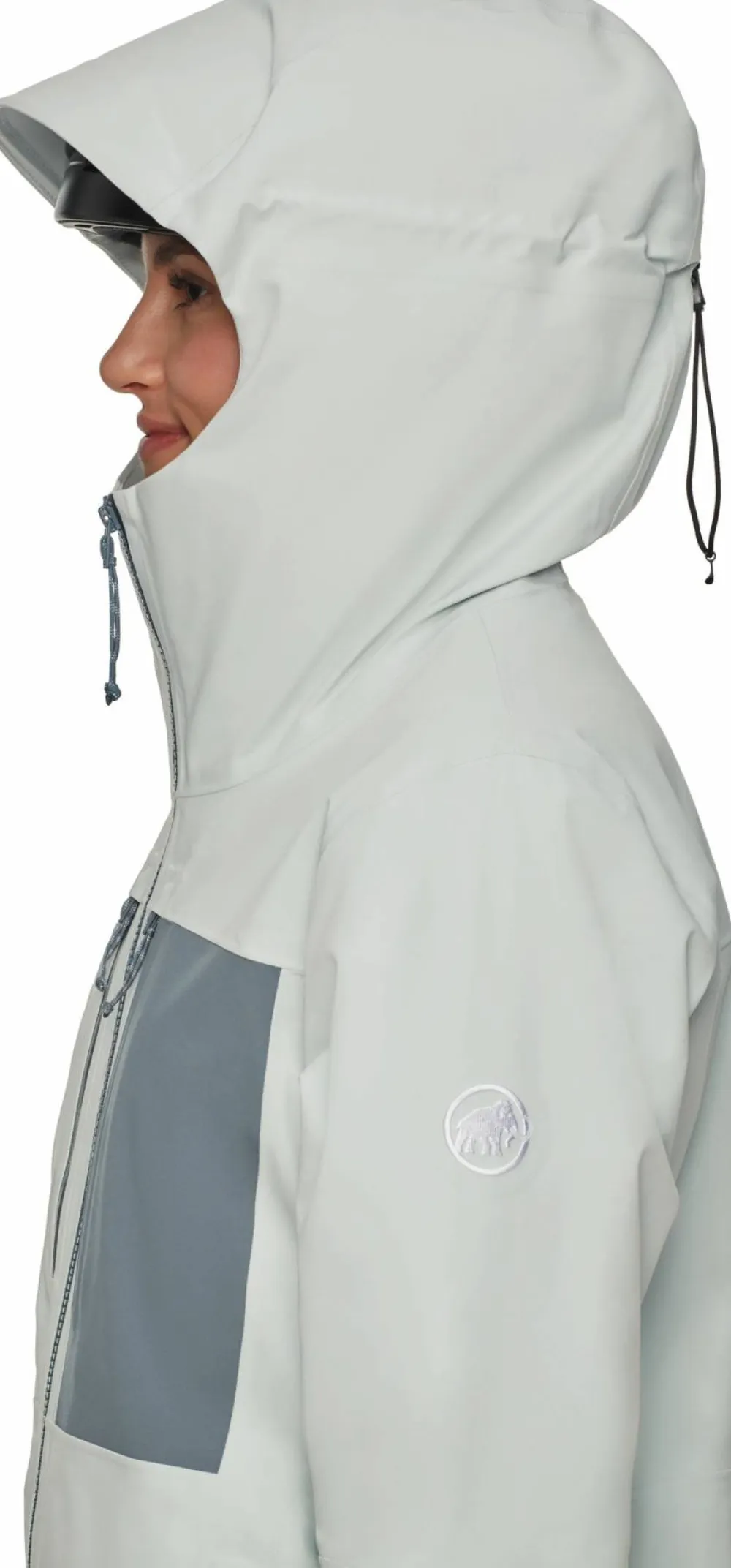 Mammut Women's Stoney Hardshell Thermo Hooded Jacket Silver Sage/Strata Silver Sage-Strata Sale