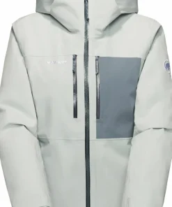 Mammut Women's Stoney Hardshell Thermo Hooded Jacket Silver Sage/Strata Silver Sage-Strata Sale