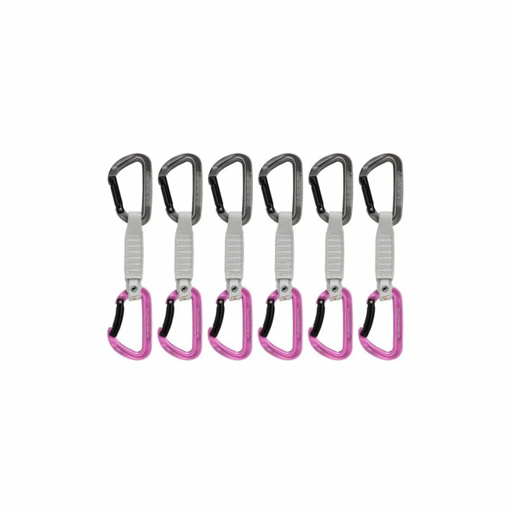 Mammut Workhorse Keylock 12 Cm 6-Pack Quickdraws Straight Gate/Bent Gate Key Lock Straight Gate/Bent Gate Key Lock, grey-pink Online
