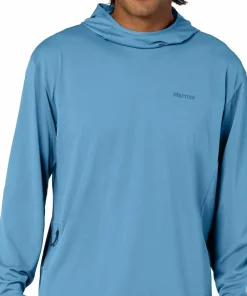 Marmot Men's Airexchange Upf 50 Hoody Summer Storm