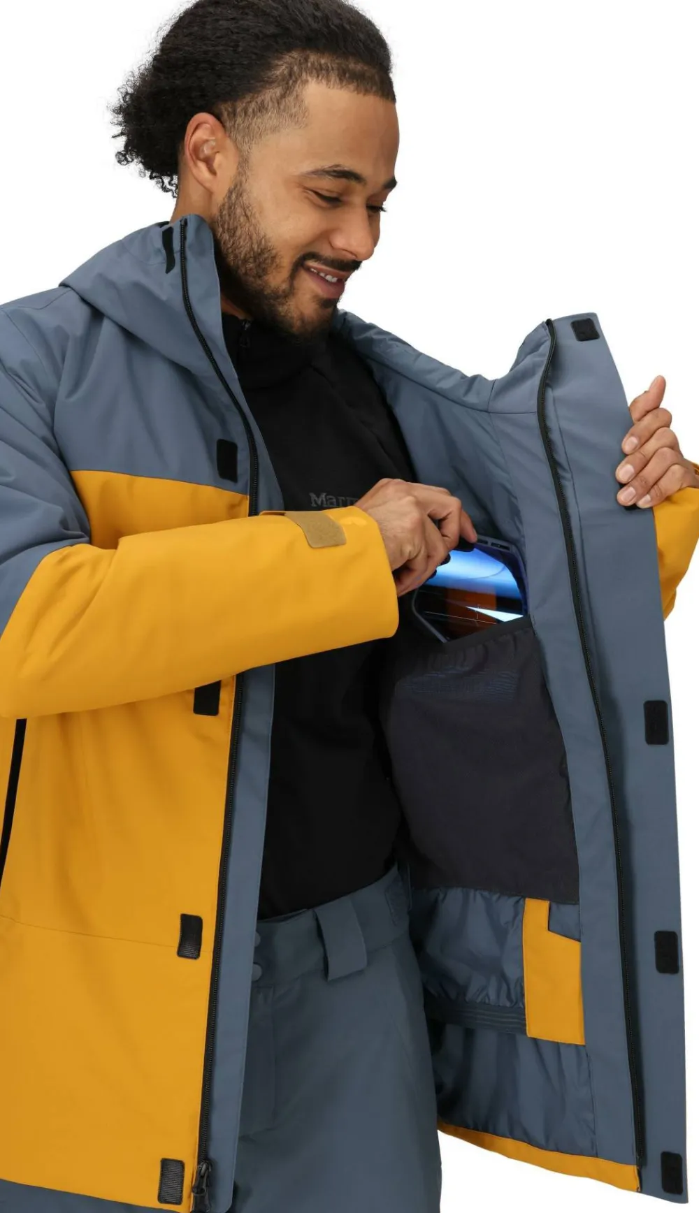 Marmot Men's Elevation Jacket Thunderhead/Honey Glaze Discount