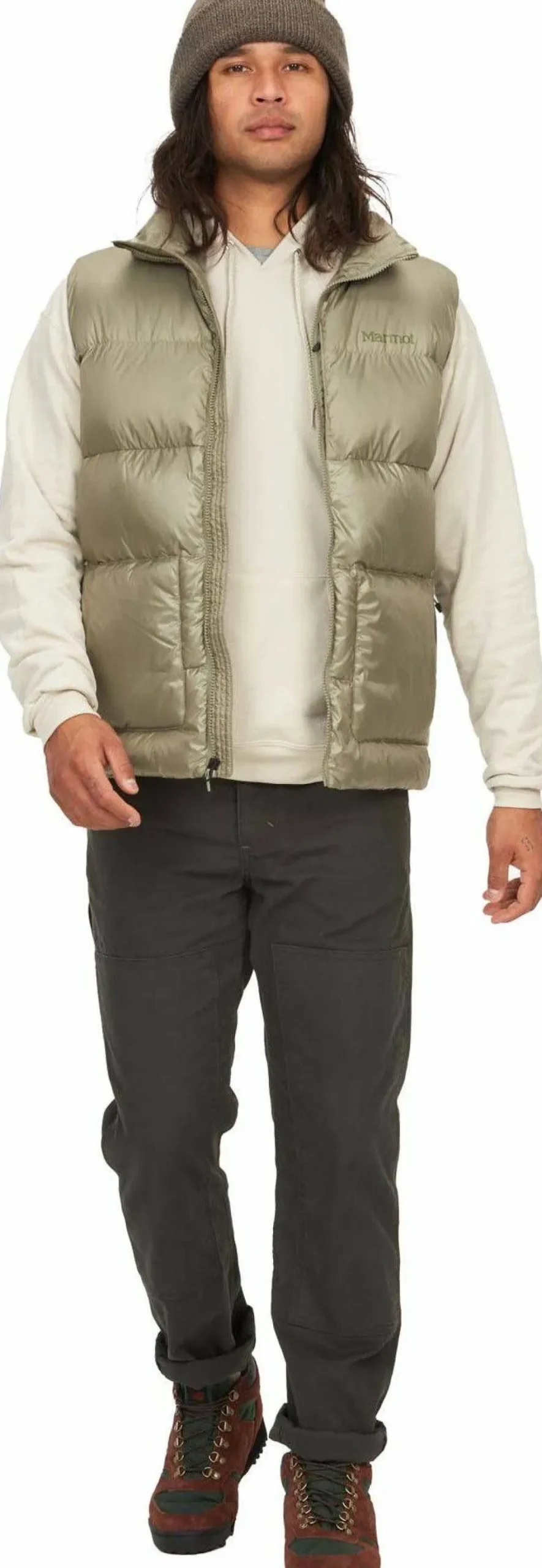 New Men's Guides Down Vest Västar Herr