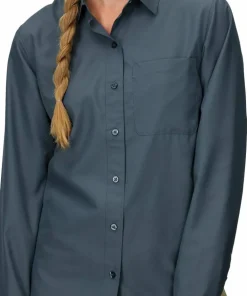Marmot Women's Airexchange Upf 40 Ls Shirt Thunderhead Clearance