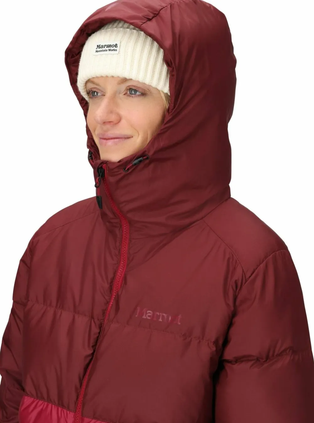 Marmot Women's Guides Down Hoody Acai Berry/Red Mulberry Hot