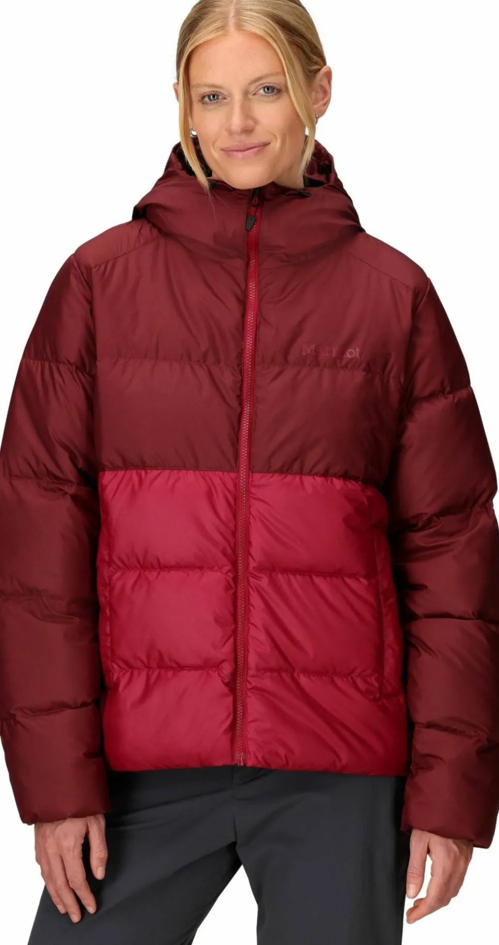 Marmot Women's Guides Down Hoody Acai Berry/Red Mulberry Hot