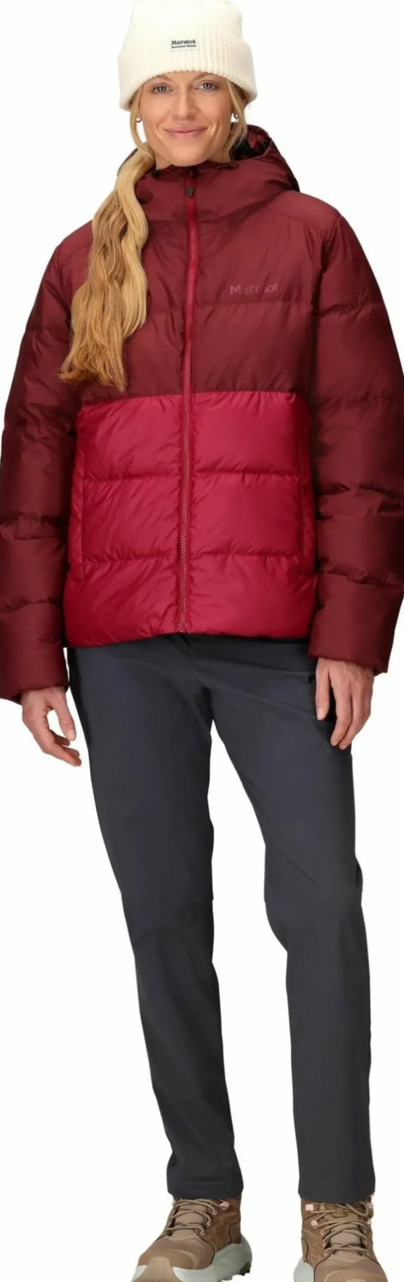 Marmot Women's Guides Down Hoody Acai Berry/Red Mulberry Hot
