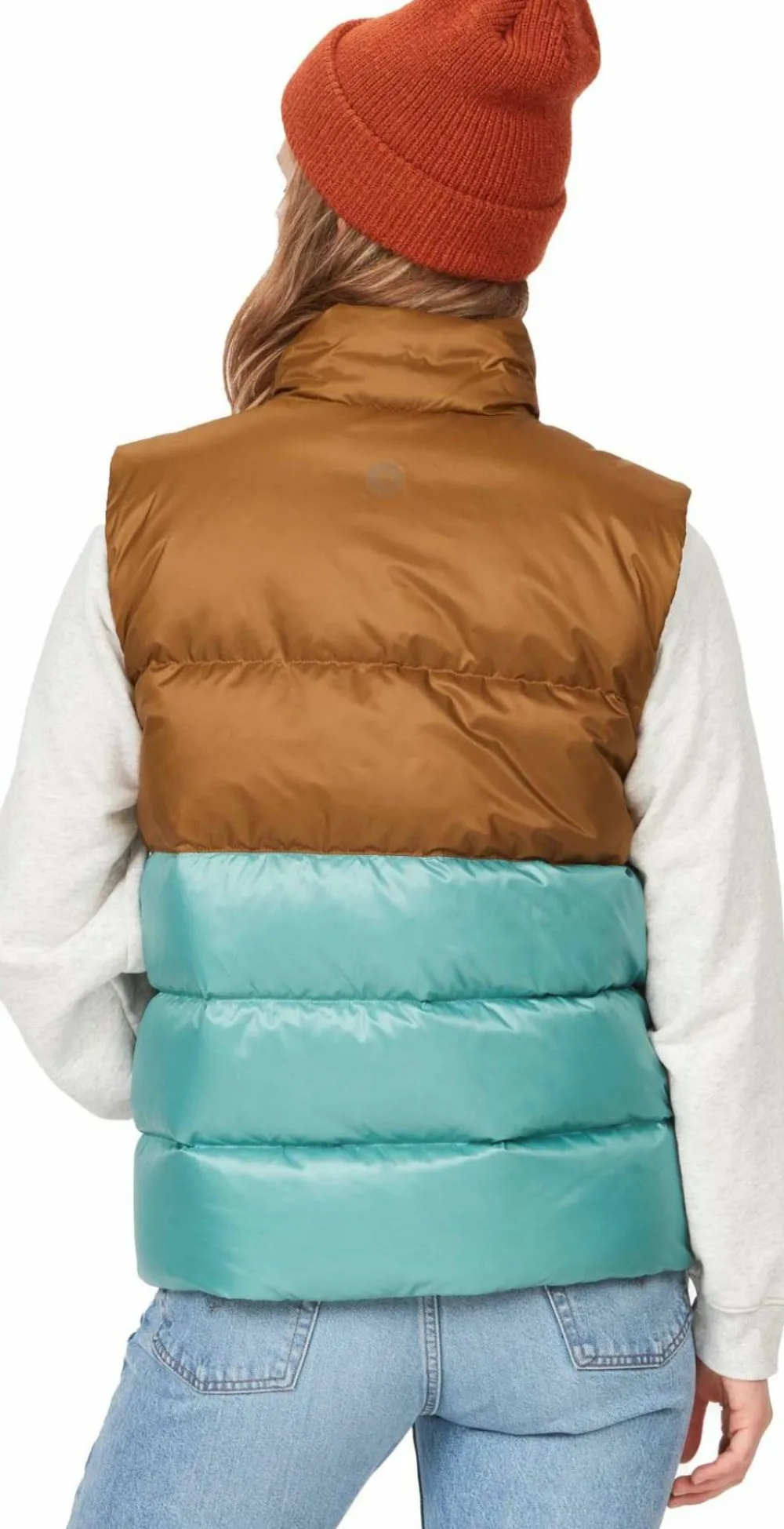Marmot Women's Guides Down Vest Hazel/Blue Agave