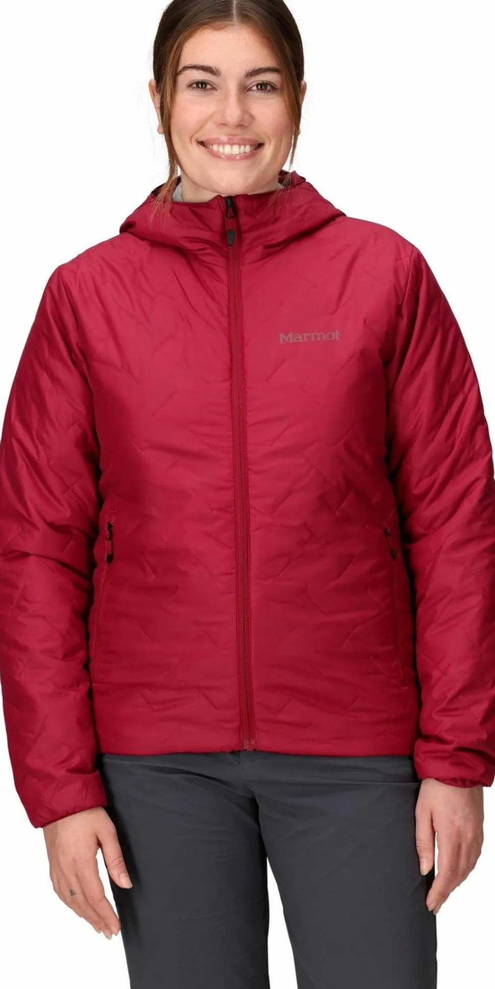 Marmot Women's MonoQuilt Hoody Red Mulberry