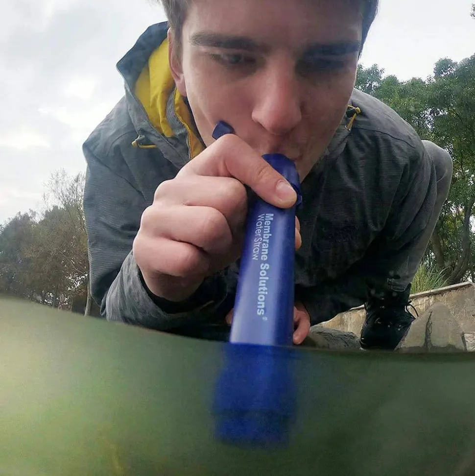 Membrane Solution Water Filter Straw II Blue