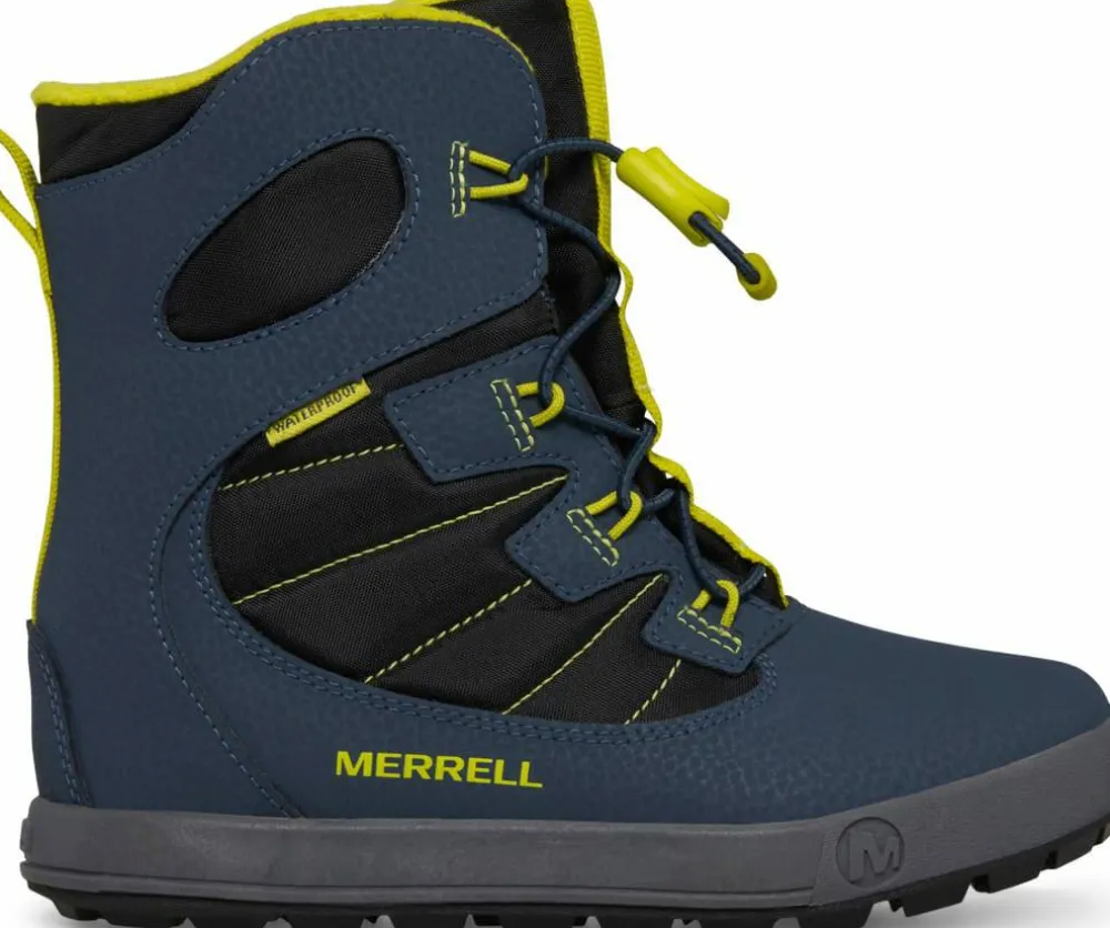 Merrell Juniors' Snow Bank 4.0 Waterproof Navy/Lime Clearance