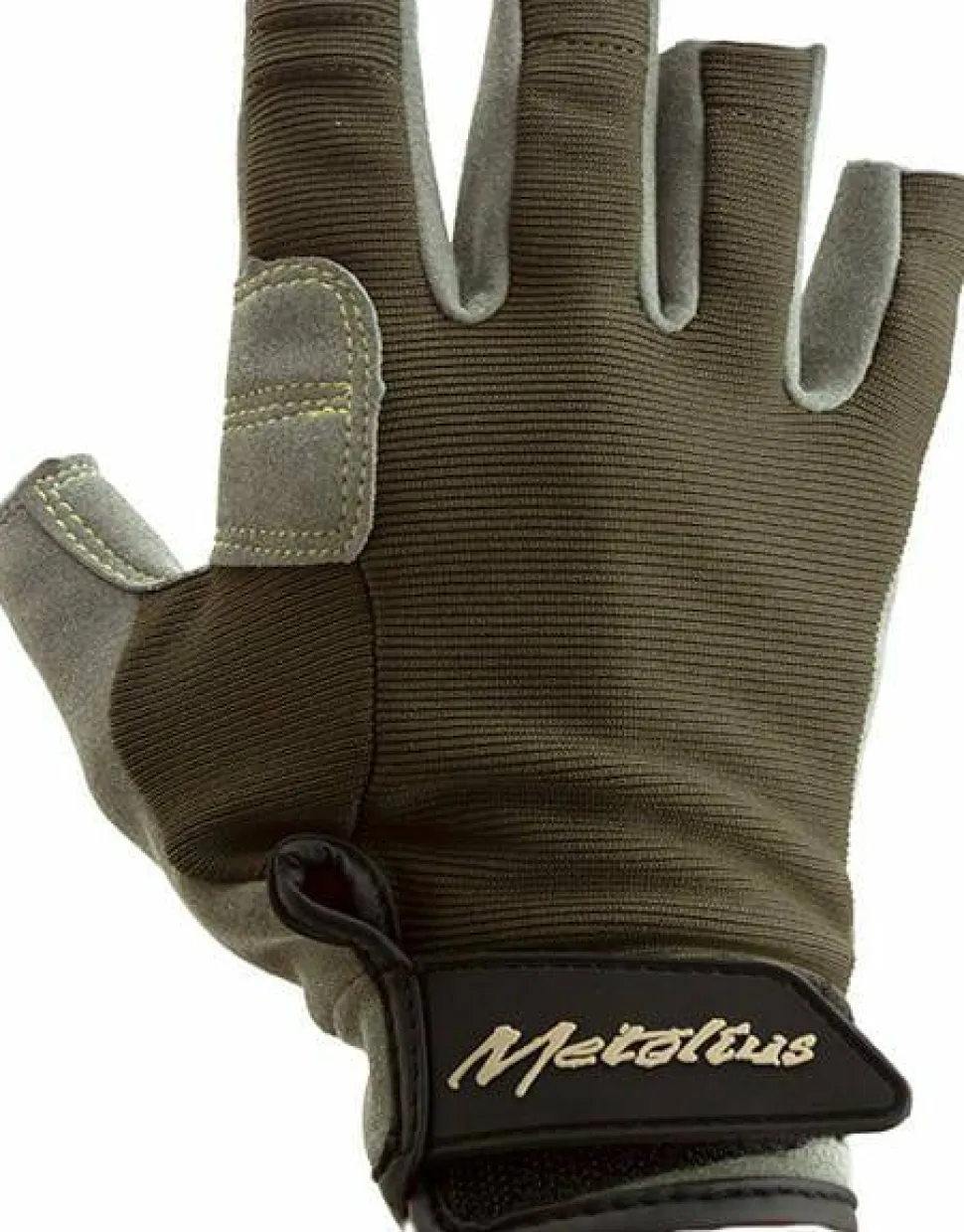Metolius Climbing Talon Belay Glove 3/4 Gray/olive
