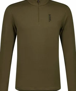 Mons Royale Men's Cascade Merino Flex 200 1/4 Zip Dark Olive Best