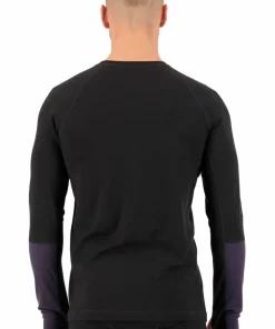 Mons Royale Men's Olympus Long Sleeve Black/Iron Black / 9 Iron Clearance