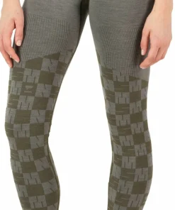Mons Royale Women's Ascender Merino Seamless Legging Dried Sage/Dark Olive