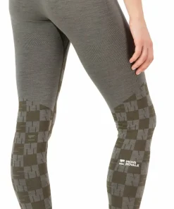 Mons Royale Women's Ascender Merino Seamless Legging Dried Sage/Dark Olive