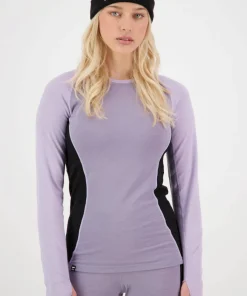 Mons Royale Women's Olympus Long Sleeve Thistle Cloud Discount