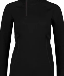 Mons Royale Women's Olympus Half Zip Black