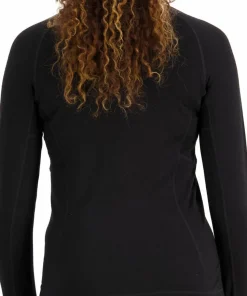 Mons Royale Women's Olympus Half Zip Black