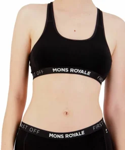 Mons Royale Women's Sierra Sports Bra Black Sale