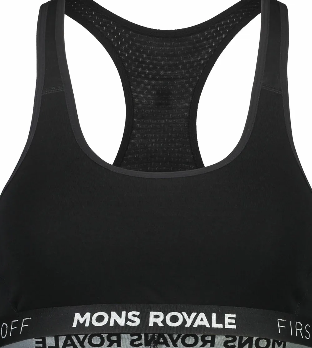 Mons Royale Women's Sierra Sports Bra Black Sale