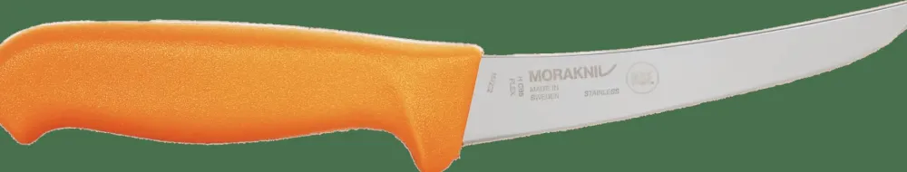 Mora Hunting Curved Boning (S) Burnt Orange Hot