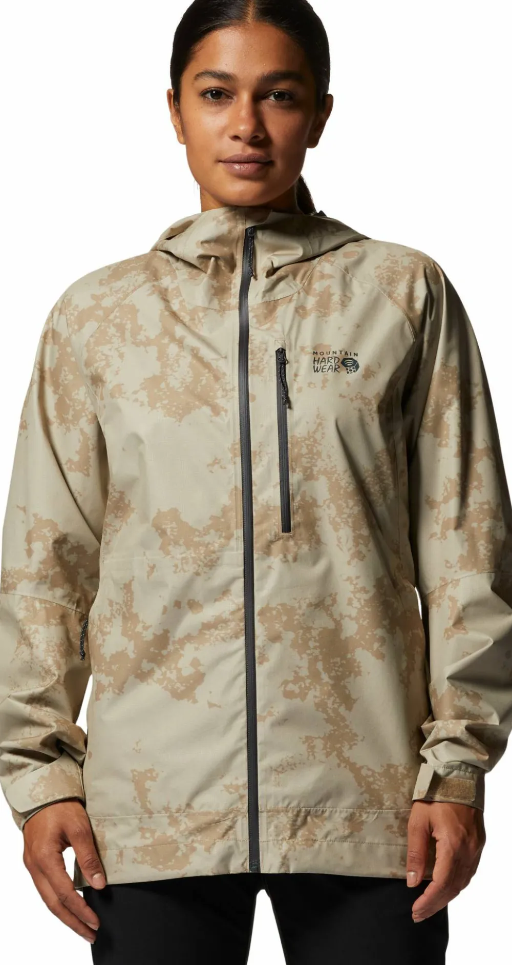 Mountain Hardwear Women's Stretch Ozonic Jacket Moab Tan Print Discount