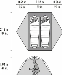 Online Elixir 2 Tent Footprint Incl Tält, Sovsäckar & Liggunderlag