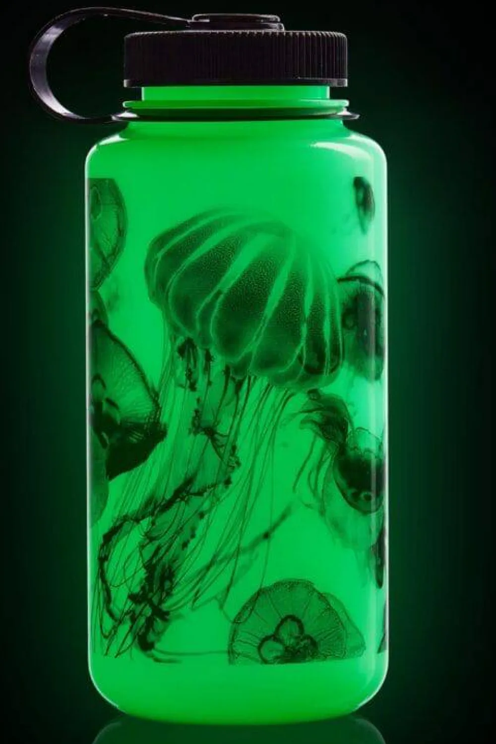 Nalgene 1 L Wm Bottle Glow With Black Jellyfish Clearance