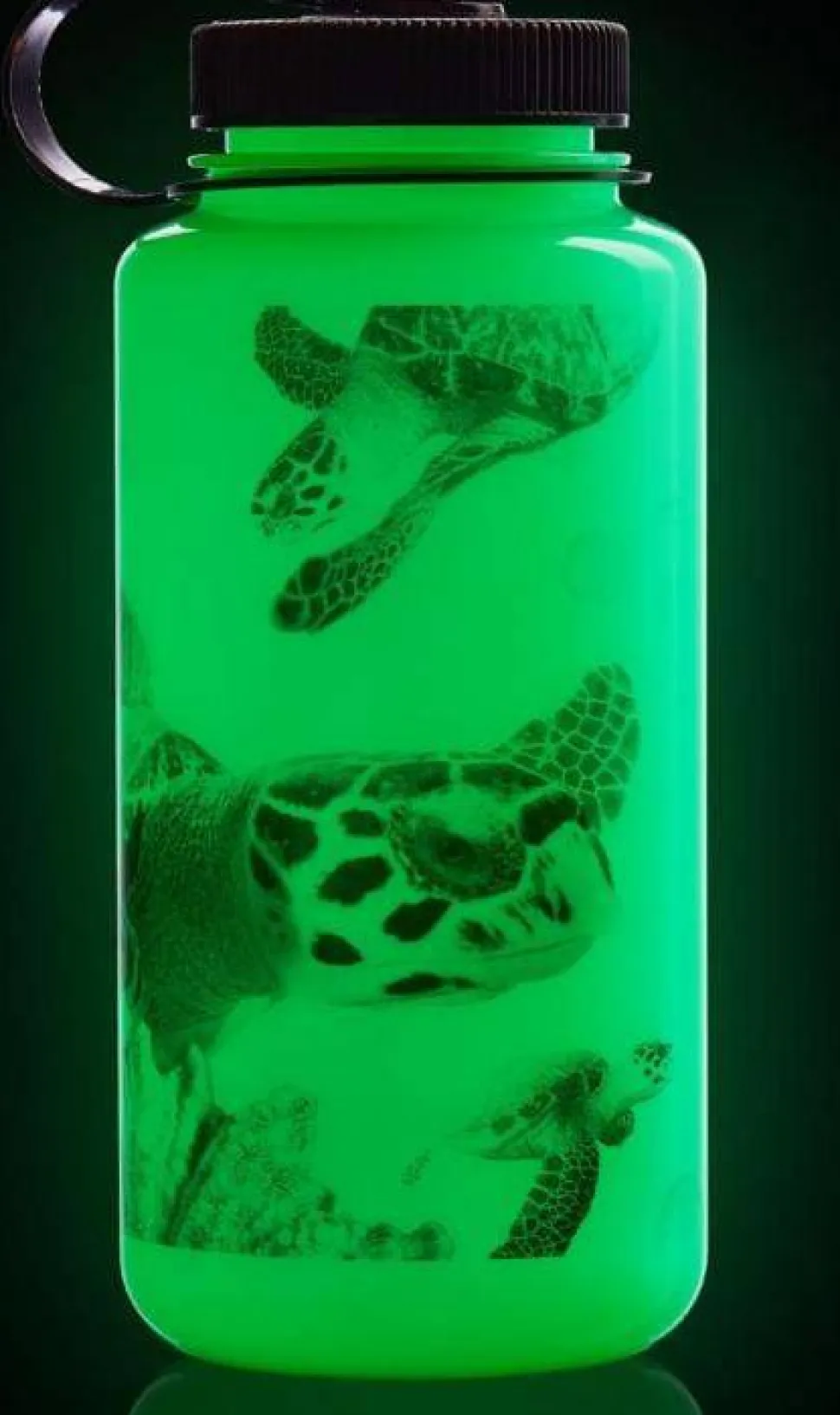 Nalgene 1 L Wm Bottle Glow With Black Turtle