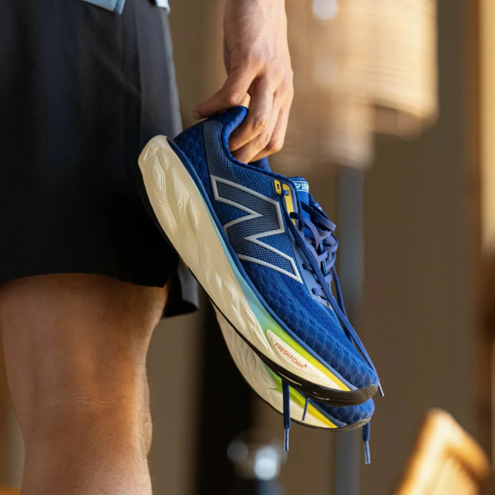 New Balance Men's Freshfoam X 1080v14 Inkwell with Silver Metallic and Ginger Lemon Sale
