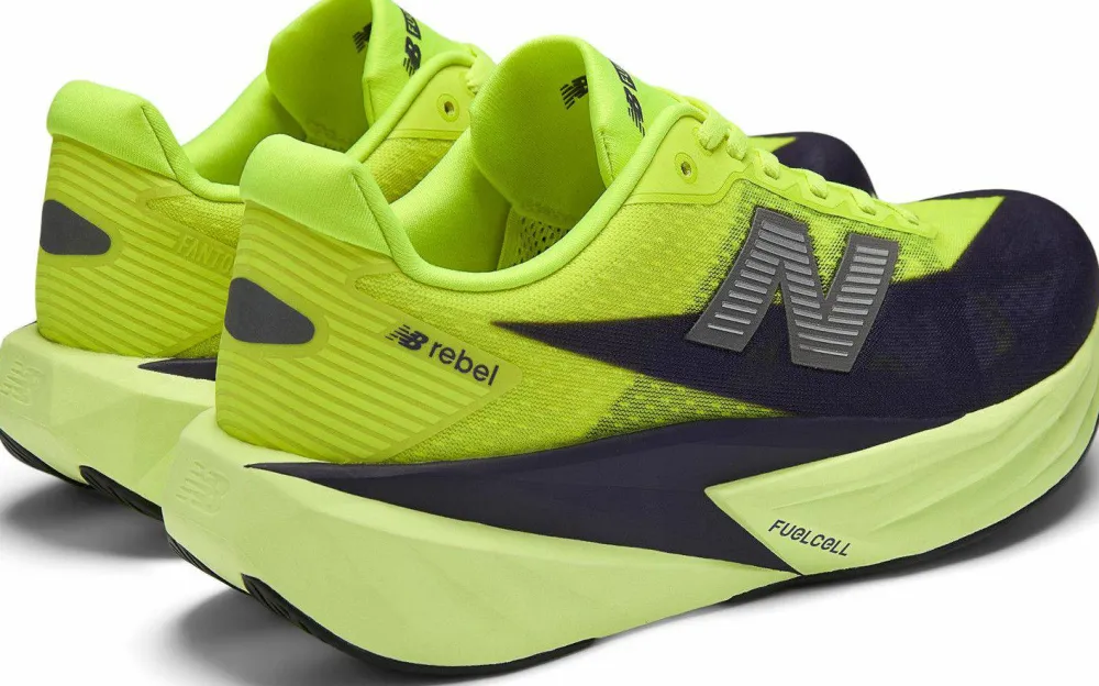 New Balance Men's FuelCell Rebel V5 Alkaline Green / Boysenberry / Dark Silver Metallic Sale