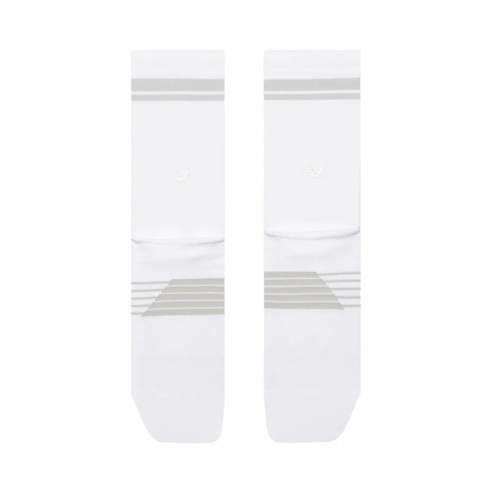 New Balance Pro Run Crew Socks 1 Pair White