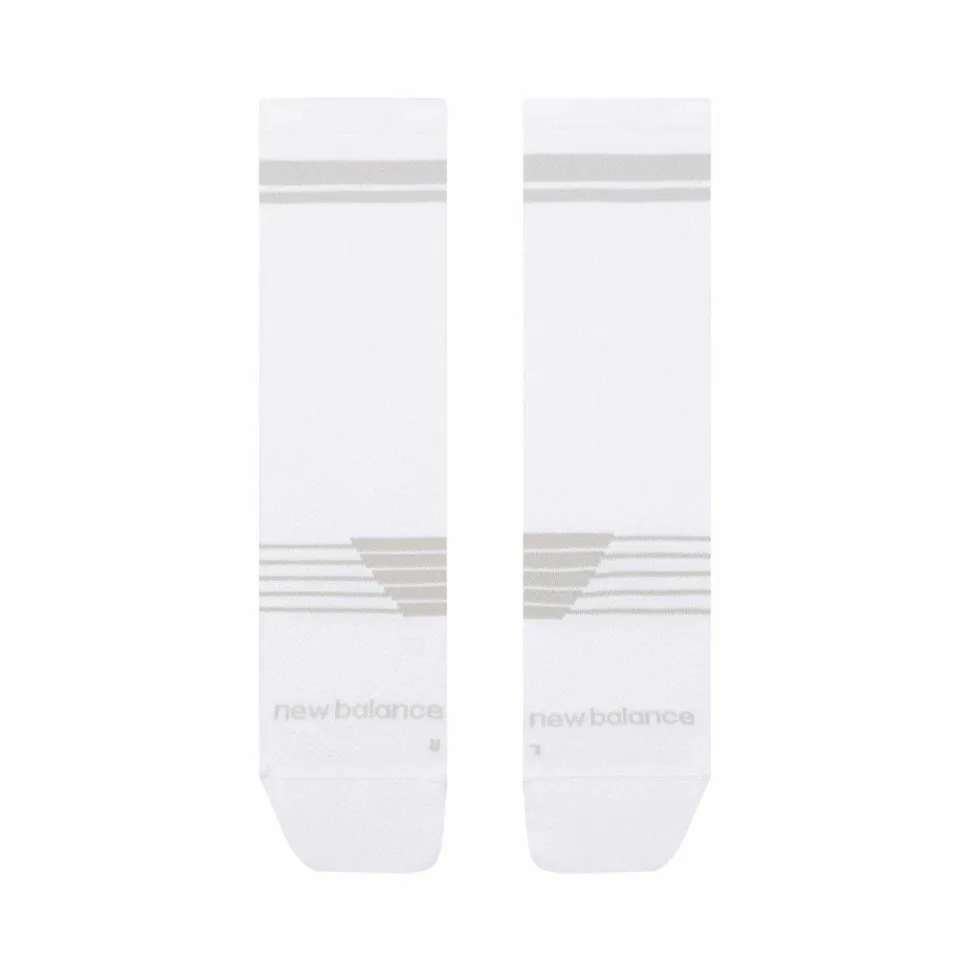 New Balance Pro Run Crew Socks 1 Pair White