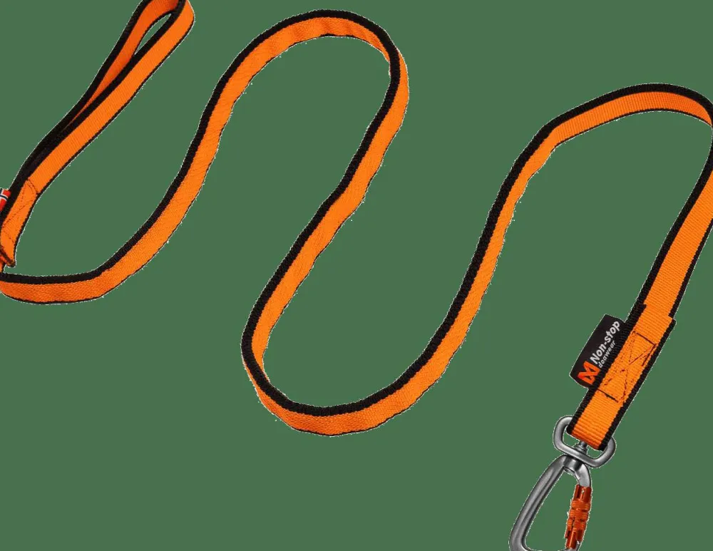 Non-stop Dogwear Bungee Leash 2.8m Black/Orange Outlet
